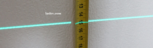 Laser line thickness at 1m Huepar 902CG