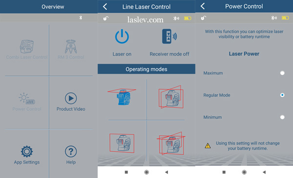 Bosch Levelling Remote App